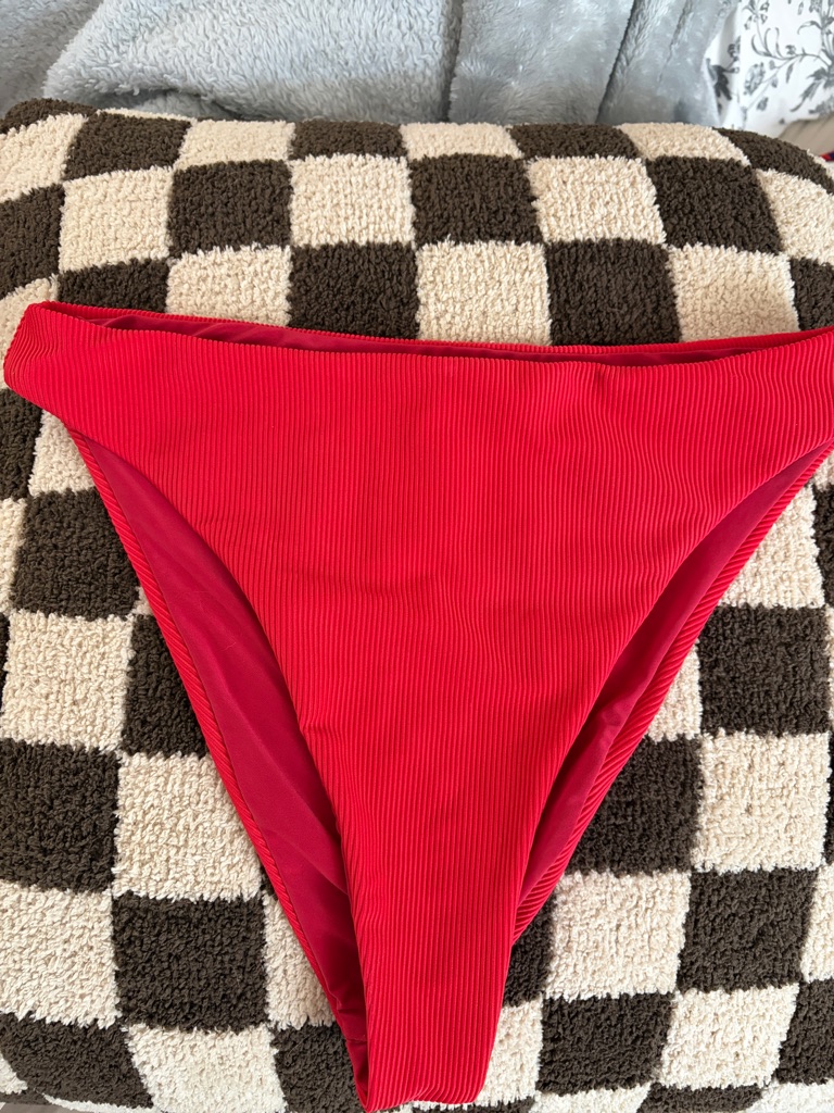 Beach Riot Amarie Red Bikini Bottom